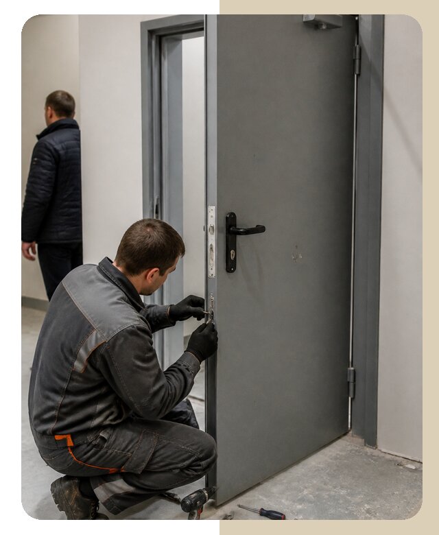 Ремонт противопожарной двери в Ульяновске по цене 6685 р. | Дверной