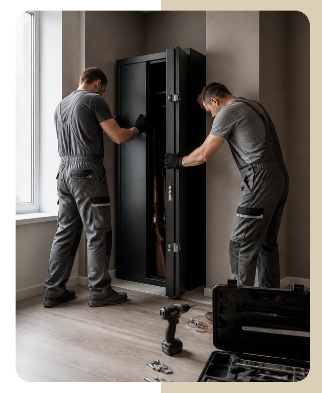 Монтаж оружейного шкафа в Ульяновске по цене от 4628 р. | Дверной